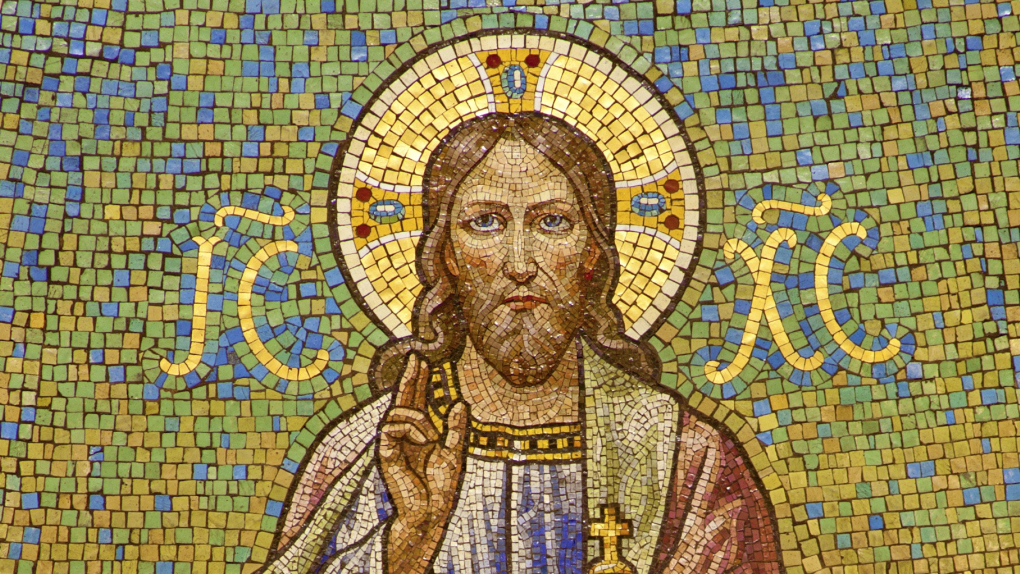 Bild: «Mosaik von Jesus Christus, Apostel Petrus und Johannes. Iglesia de San Manuel y San Benito, Madrid» I Quelle: 123rf.com I Gestaltung: Anita Kolar